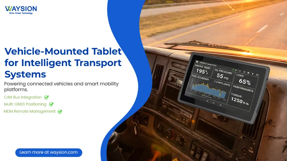 Vehicle Mounted Tablet for Intelligent Transport Systems SYV10R Rugged Tablet For Fleet Management usa